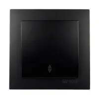 Выключатель Nilson Touran черный мат 1кл проходной ( 24381007 )