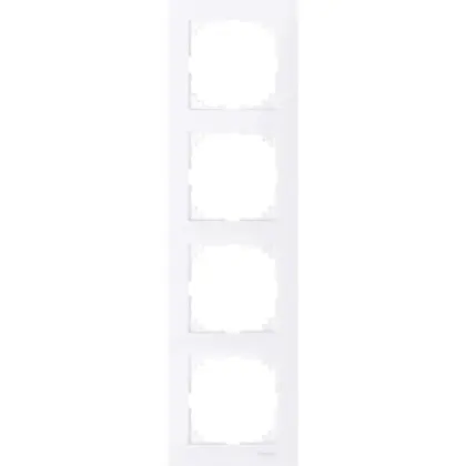 Чотирьохмісна рамка Schneider Electric M-PURE MTN4040-3625 активно-білий Чотирьохмісна рамка Schneider Electric M-PURE MTN4040-3625 активно-білий