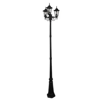 Уличный светильник Goldlux 313423 Liguria E27 3x20W IP43 черный