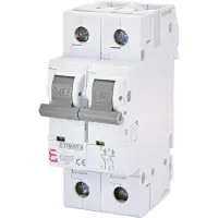 Автоматичний вимикач ETI 002143515 ETIMAT 6 2p C 13А (6 kA)