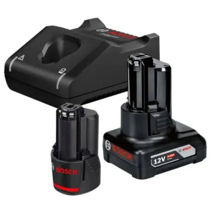 Набор аккумуляторов Bosch 2Ач 4Ач и ЗП GAL 12V-4 (1600A01NC9)