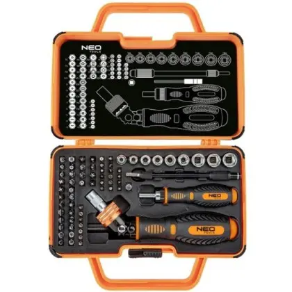 Набір біт з тримачем Neo Tools 06-116 (69од.) Набір біт з тримачем Neo Tools 06-116 (69од.)