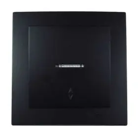 Выключатель Nilson Touran черный мат 1кл проходной с подсветкой ( 24381008 )