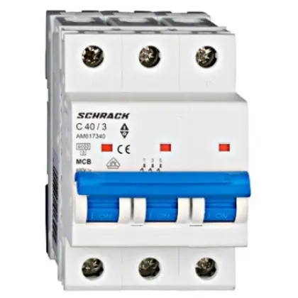 Автоматичний вимикач 40А 3P 6кА, Schrack Technik