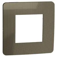 Однопостовая рамка Schneider Electric NU280250 (бронза/белая) Однопостовая рамка Schneider Electric NU280250 (бронза/белая)