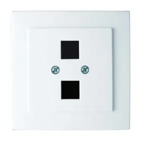 Розетка Nilson Touran біла комп'ютерна 2-на без модуля ( 24111043 )