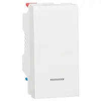 Одноклавішний вимикач Schneider Electric NU310618N з підсвічуванням (схема 1) 10А 1М (білий)