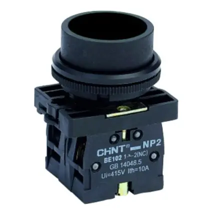 Пластиковая кнопка Chint NP2-EA21 1NO черная IP40 (574084) Пластиковая кнопка Chint NP2-EA21 1NO черная IP40 (574084)