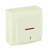 Вимикач Nilson Themis кремовий 1кл прохідний з підсвіткою ( 26121008 )