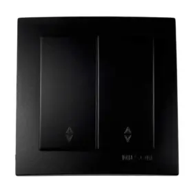 Выключатель Nilson Touran черный мат 2кл проходной ( 24381009 )