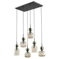 Підвісний світильник, люстра TK Lighting 11150 Sophia E14 6x10W IP20 зелений