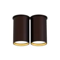 Точковий світильник Pikart 34573-2 LLP Double GU10 2x60W IP20 коричневий