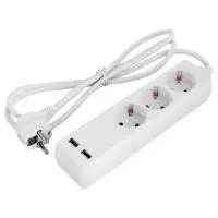 Подовжувач E.Next e.es.3.1.5.z.b.2.usb 3 гнізда 1.5м з USB-зарядкою (s042128) Подовжувач E.Next e.es.3.1.5.z.b.2.usb 3 гнізда 1.5м з USB-зарядкою (s042128)