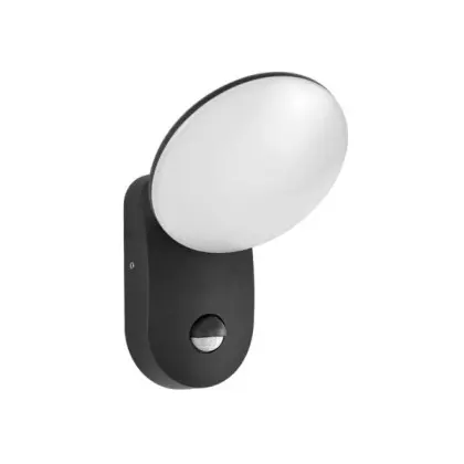 Уличный светильник с датчиком движения Italux OWL-6214-S-4K Monti LED 1x7W 4000K 461Lm IP54 черный