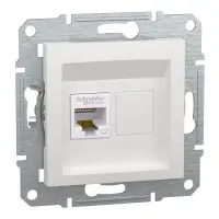 Комп'ютерна розетка RJ45 UTP cat.5e Schneider Electric Asfora без рамки біла (EPH4370121) Комп'ютерна розетка RJ45 UTP cat.5e Schneider Electric Asfora без рамки біла (EPH4370121)