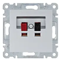 Акустична розетка Hager WL3312 Lumina (срібляста)