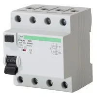 Пристрій захисного відлючення Promfactor FPR-AC 16А/0,1A 4P АС (FPR4016100AC) Пристрій захисного відлючення Promfactor FPR-AC 16А/0,1A 4P АС (FPR4016100AC)