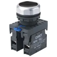 Кнопка Chint NP8-11BN/2 1NO+1NC чорна IP65 (667112)