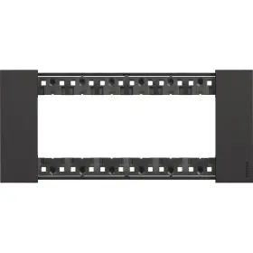 Рамка на 6 модулів Bticino Living Now KA4806KG (італійський стандарт) чорна