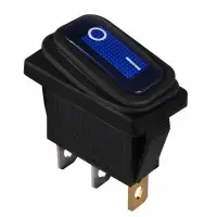Перемикач Аско-Укрем KCD3-101NW BL/B (0-I) IP54 з підсвічуванням синій (A0140040038) Перемикач Аско-Укрем KCD3-101NW BL/B (0-I) IP54 з підсвічуванням синій (A0140040038)