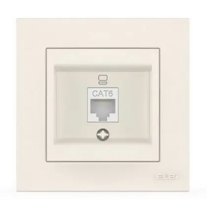 Розетка EL-BI VEGA белая компьютерная 1-я CAT6 RJ45 ( 510-010200-247 ) Розетка EL-BI VEGA белая компьютерная 1-я CAT6 RJ45 ( 510-010200-247 )