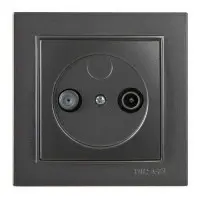 Розетка Nilson Thor антрацит TV-SAT конечная ( 27161037 )