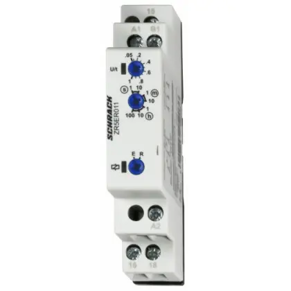 Двухфункциональное реле времени Schrack ZR5ER011 240В AC/DC 8А Двухфункциональное реле времени Schrack ZR5ER011 240В AC/DC 8А