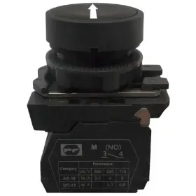 Кнопка Promfactor FP5-AA3351 1NO «белая стрелка вверх» черная (FP5-AA3351)