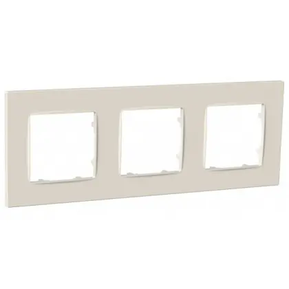 Универсальная трехместная рамка Plank Electrotechnic Nordic (PLK1030132) слоновая кость Универсальная трехместная рамка Plank Electrotechnic Nordic (PLK1030132) слоновая кость