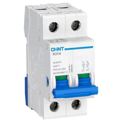 Модульный выключатель нагрузки Chint NH4 2P 63A (398041) Модульный выключатель нагрузки Chint NH4 2P 63A (398041)
