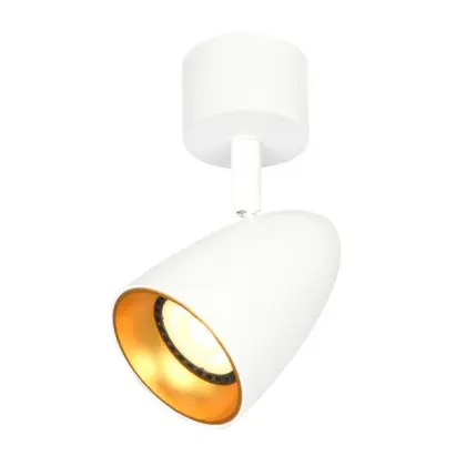 Светильник поворотный, спот Italux SPL-36748-1R-WH-GD Tino GU10 1x10W IP20 белый