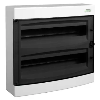 Настенный модульный щиток NOARK PNS 2x18T прозрачные двери 2x18м IP40 (101501) Настенный модульный щиток NOARK PNS 2x18T прозрачные двери 2x18м IP40 (101501)
