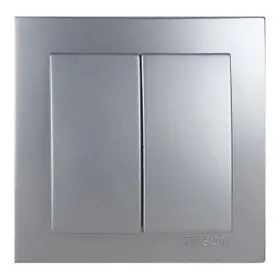 Выключатель Nilson Touran серебро 2кл ( 24131003 )