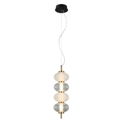 Подвесной светильник, люстра Italux PND-84938-4V-BK Testa LED 4x16W 3000K 1000Lm IP20 золотой Подвесной светильник, люстра Italux PND-84938-4V-BK Testa LED 4x16W 3000K 1000Lm IP20 золотой