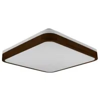 Матовий світильник Vestum GLOW 60Вт 391x391x65мм 3000К-6500К махагон