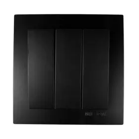 Выключатель Nilson Touran черный мат 3кл ( 24381066 )