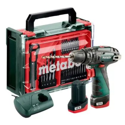 Аккумуляторная безударная дрель-шуруповерт Metabo PowerMaxx SB Basic 12В 2x2,0Ач (600385710) Аккумуляторная безударная дрель-шуруповерт Metabo PowerMaxx SB Basic 12В 2x2,0Ач (600385710)