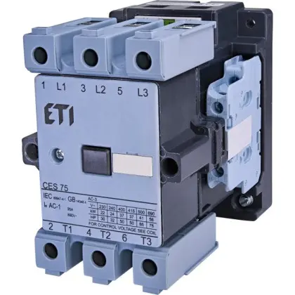 Контактор ETI 004646563 CES 75.22 (37 kW) 230V AC Контактор ETI 004646563 CES 75.22 (37 kW) 230V AC
