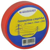 Изолента Аско-Укрем 0,13x19мм/20м красная (A0150020042)