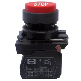 Кнопка Promfactor FP5-AL4342 1NC STOP красная (FP5-AL4342)
