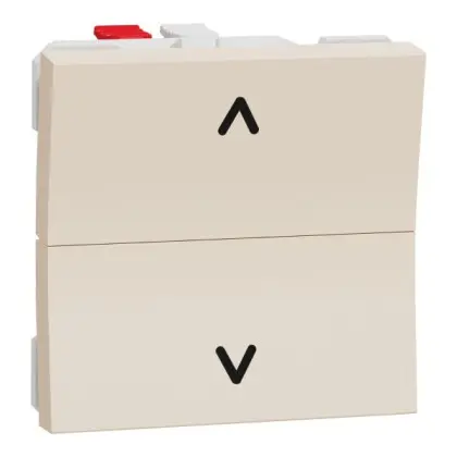 Выключатель для жалюзи Schneider Electric Unica New NU320744 2-х клавишный 6А 2м бежевая Выключатель для жалюзи Schneider Electric Unica New NU320744 2-х клавишный 6А 2м бежевая
