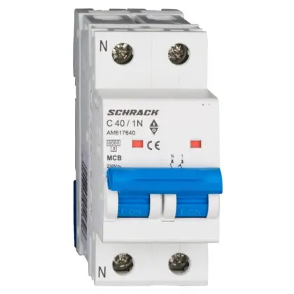 Автоматичний вимикач Schrack AM617640 6кА 40А 1P+N C