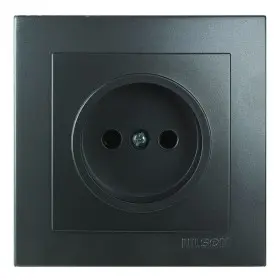 Розетка Nilson Touran антрацит 1-я без заземления ( 24161015 )