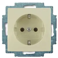 Розетка ABB Basic 55 20 EUC-92-507 с заземлением (слоновая кость)