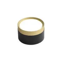 Світильник точковий накладний VEGAS GX53 IP20 круг чорний+золото Violux ( 340201 )