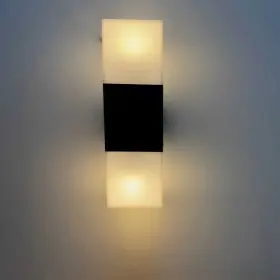 Світильник фасадний Violux QUADRO-2D 2х20Вт E27 ІР44 чорний ( 500250 )