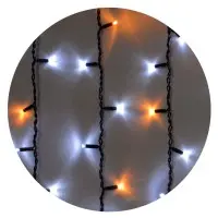 Уличная LED гирлянда Delux EN ICICLE 108LED (90015178) 2x1м 27 мигающих желтых диодов IP44 черный шнур