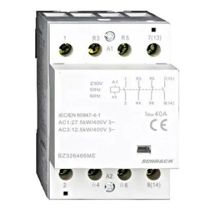Контактор 40А 2НО+2НЗ 230В AC Schrack Контактор 40А 2НО+2НЗ 230В AC Schrack