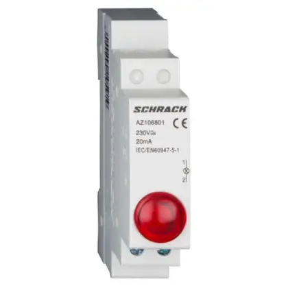 Красный модульный LED индикатор Schrack AZ106801 230В AC Красный модульный LED индикатор Schrack AZ106801 230В AC