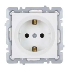 Розетка Nilson Touran біла 1-на з заземленням без рамки ( 24110417 )